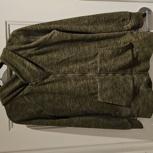 Roxy Olive Green Plush-Lined Hoodie